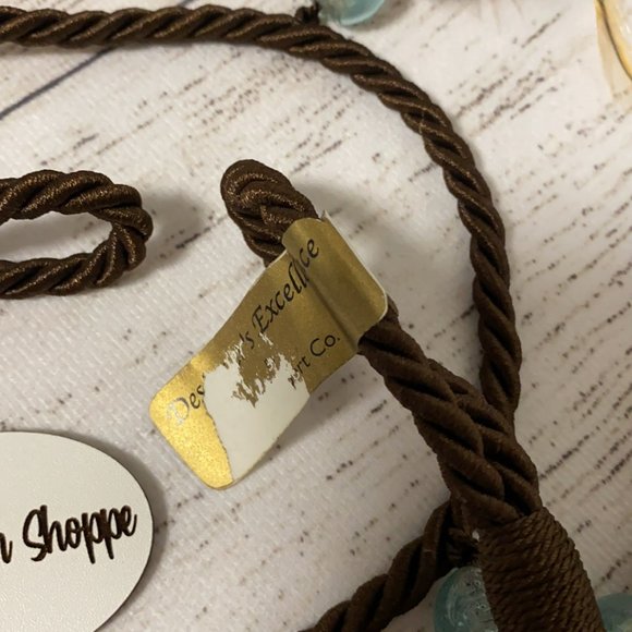 *Fall Thanksgiving Christmas Southwestern Feather Glass Bead Garland 3 - Picture 4 of 5